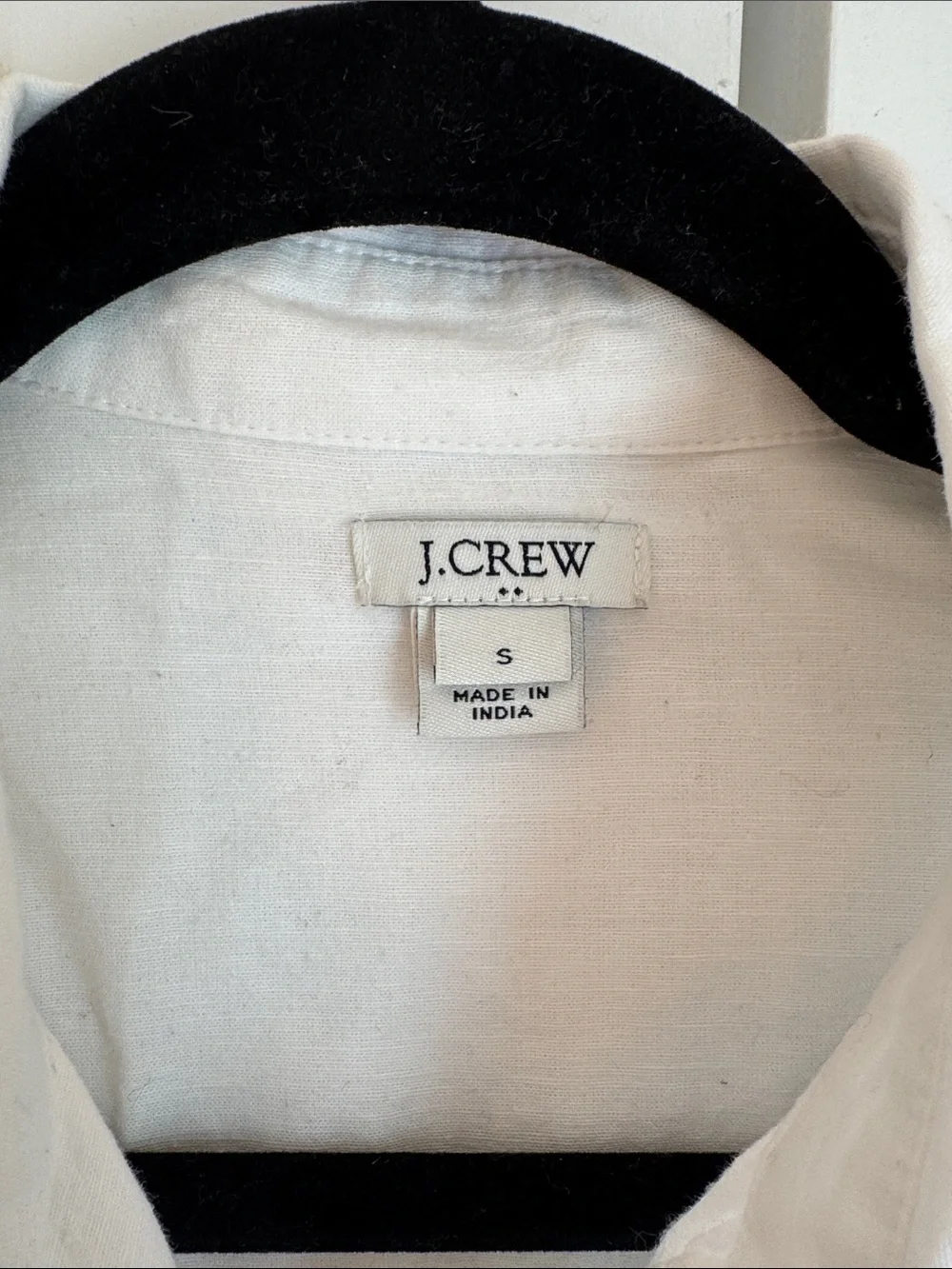 J. Crew White Long-Sleeve Casual Button-Down Shirt